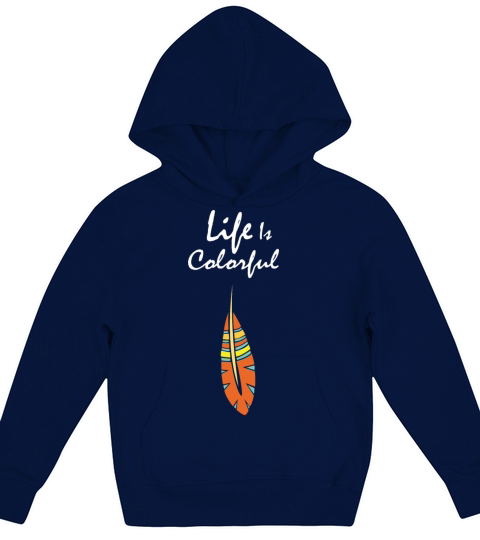 LIFE IS COLORFUL FRONT Kids Hoodie