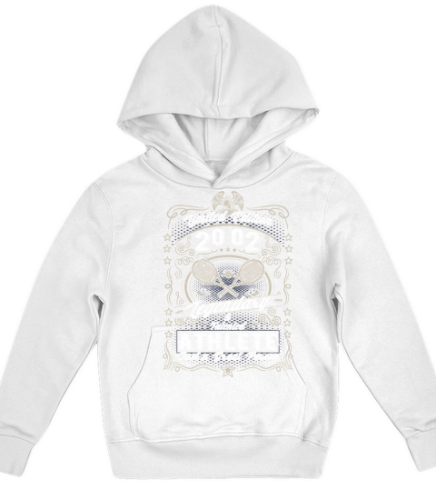 Vintage 2002 Tennis Birthday Gift Sport Hobby Kids Hoodie