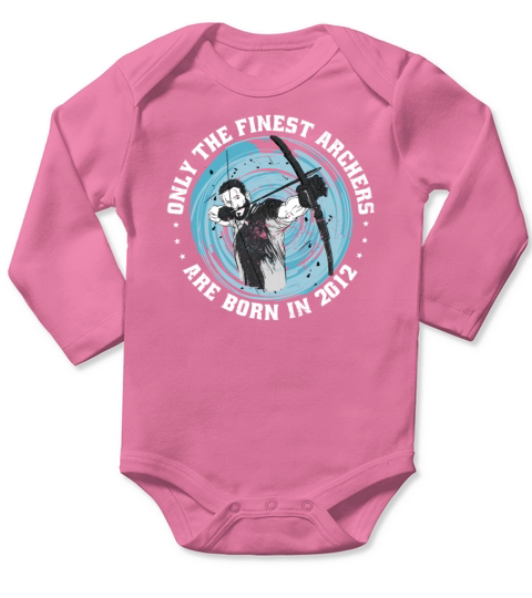 Archer born in 2012 Vintage Birthday Arrow-sports Long Sleeve Baby One-Piece