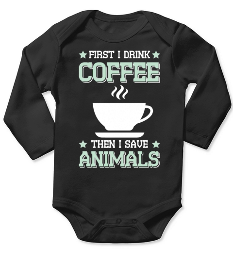 coffee animal welfare Long Sleeve Baby One-Piece