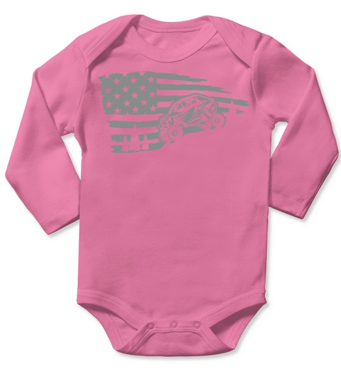 POLARIS RZR Vintage Rzr USA flag theme Long Sleeve Baby One-Piece