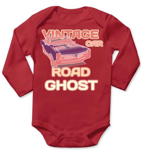 vintage road ghost gift Long Sleeve Baby One-Piece