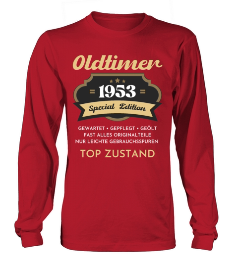 70th Birthday Vintage 1953 Long sleeved Unisex