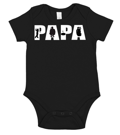 Funny Golf Shirt Short Sleeve Baby One-Piece
