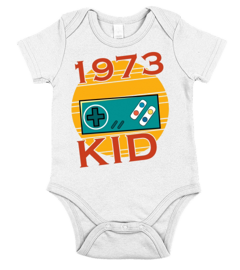 Hearty gamer 1973 birthday gaming gift Short Sleeve Baby One-Piece