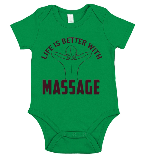 Life Is Better With Massage Short Sleeve Baby One-Piece