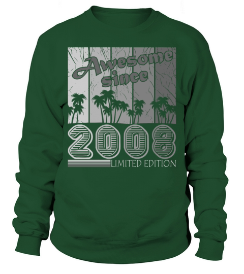 2008 vintage retro birthday gift 15 years Sweatshirt Unisex