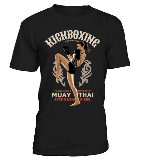 Kickboxing Girl Vintage Style T-Shirt Unisex