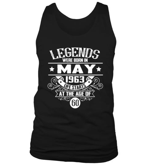 60th Birthday Sayings May 1963 Vintage Tank Top Unisex