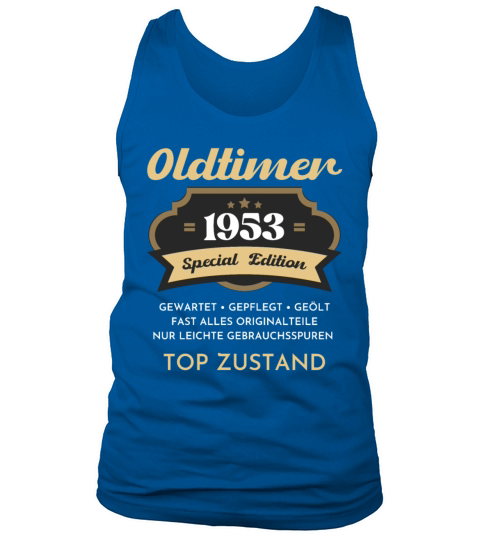 70th Birthday Vintage 1953 Tank Top Unisex