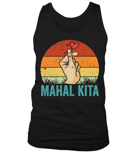 Vintage Mahal Kita Pinoy Finger Heart For Filipino Tank Top Unisex