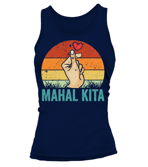 Vintage Mahal Kita Pinoy Finger Heart For Filipino Tank top Woman