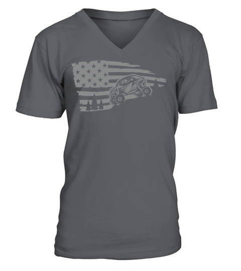 POLARIS RZR Vintage Rzr USA flag theme V-Neck T-shirt