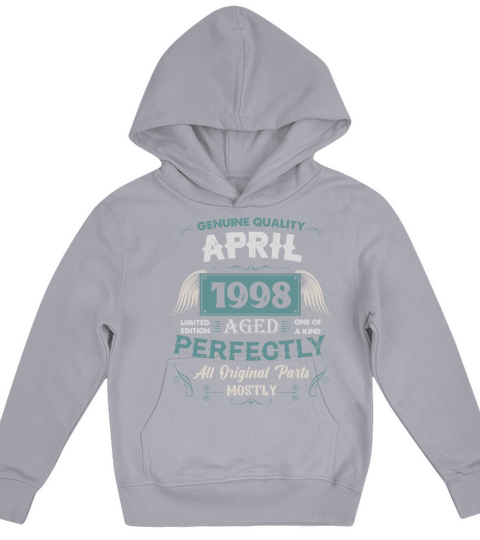 April 1998 Vintage Birthday Present Kids Hoodie