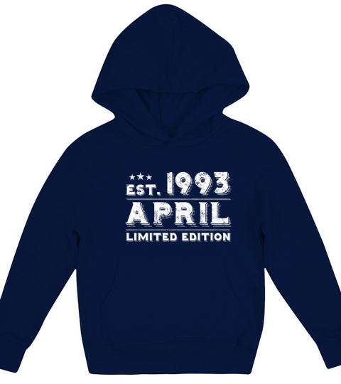 Est April 1993 - Birthday Present - Vintage Kids Hoodie