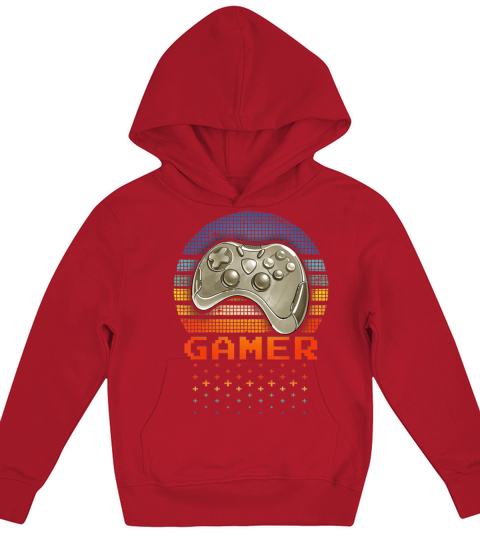 Retro Gaming Vintage Gamer Gaming Stuff Kids Hoodie