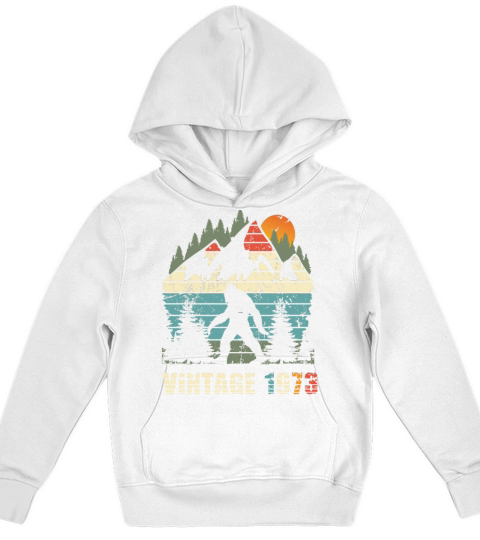 vintage 1973 yeti funny 50th birthday shirt Kids Hoodie