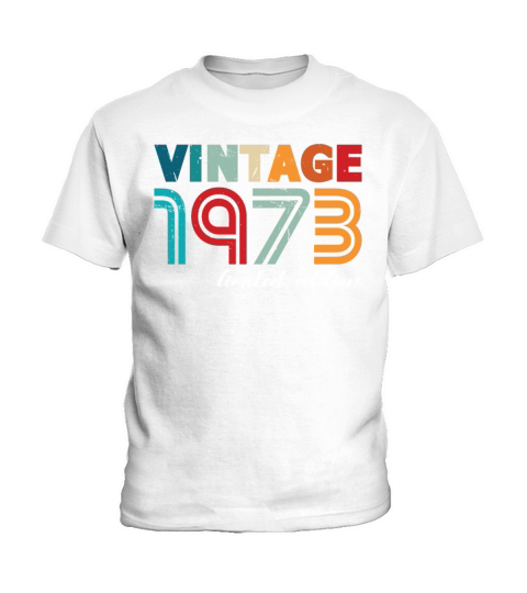50th birthday vintage 1973 born in 1973 Kids T-Shirt