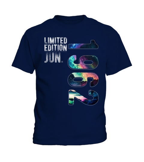 Limited Edition 1962 June Birthday Polar Lights Kids T-Shirt