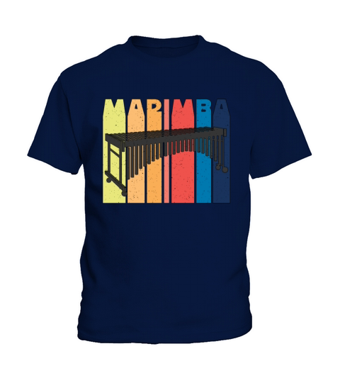 Marimba Retro Percussion Instrument Marimba Player Kids T-Shirt