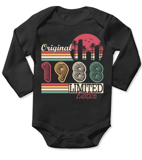 1988 Original Vintage Birthday Gift Long Sleeve Baby One-Piece