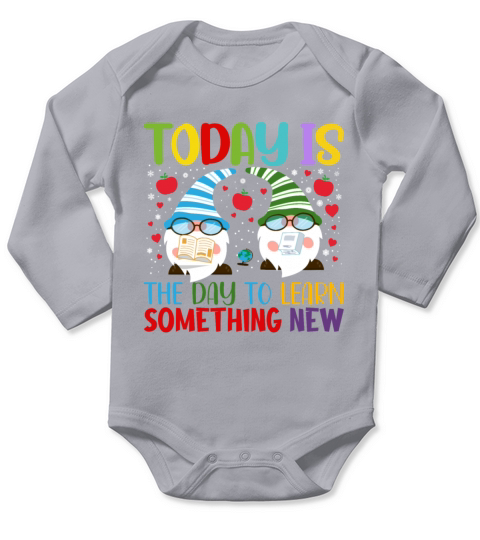 Funny Gnome Teacher Quote For First Grade Teache Long Sleeve Baby One-Piece