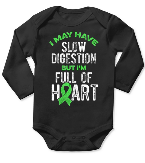 Gastroparesis Awareness Warrior Survivor Long Sleeve Baby One-Piece