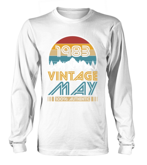 40th birthday may 1983 vintage 1983 Long sleeved Unisex