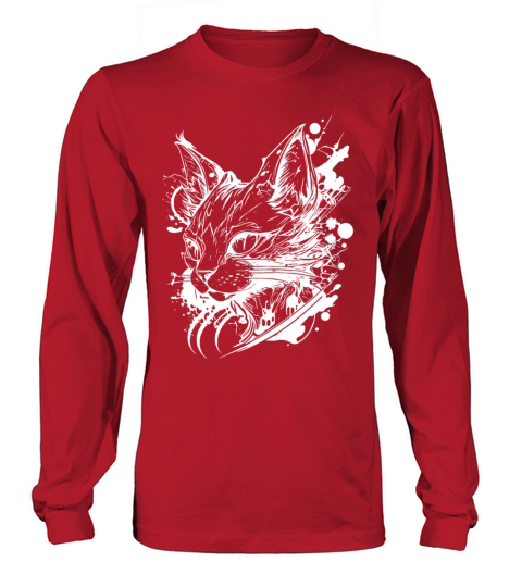 Space Cat In Vintage Tattoo Style Long sleeved Unisex