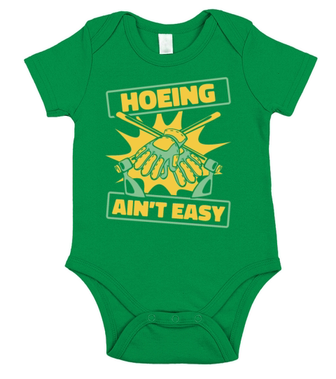 Hoeing Aint Easy Gardener Horticulture Ideas Short Sleeve Baby One-Piece