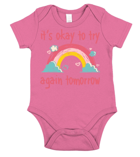 It s okay to try again tomorrow Short Sleeve Baby One-Piece