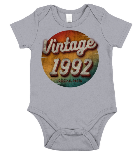 VINTAGE 1992 ORIGINAL PARTS Short Sleeve Baby One-Piece