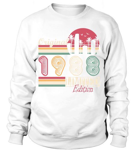 1988 Original Vintage Birthday Gift Sweatshirt Unisex