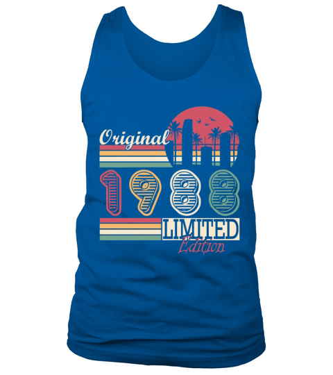 1988 Original Vintage Birthday Gift Tank Top Unisex
