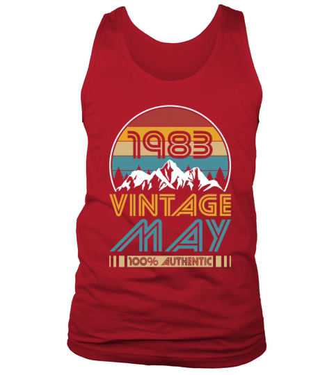 40th birthday may 1983 vintage 1983 Tank Top Unisex