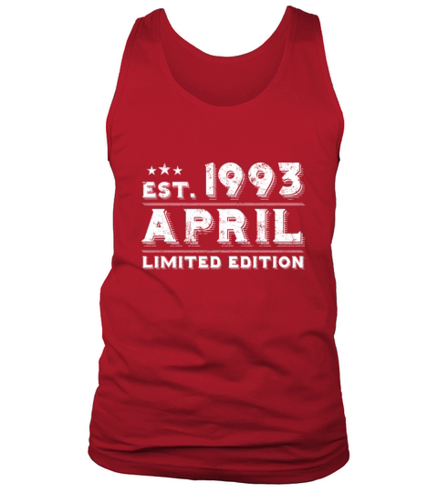 Est April 1993 - Birthday Present - Vintage Tank Top Unisex