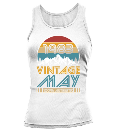 40th birthday may 1983 vintage 1983 Tank top Woman