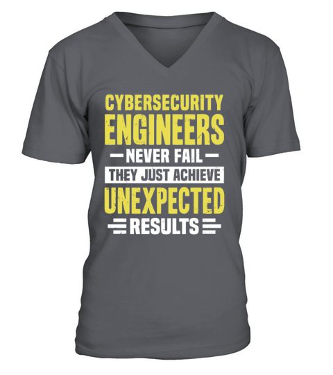 Cybersecurity Engineer Engineering Funny Design Ne V-Neck T-shirt