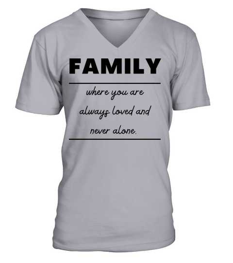 Family Quotes V-Neck T-shirt