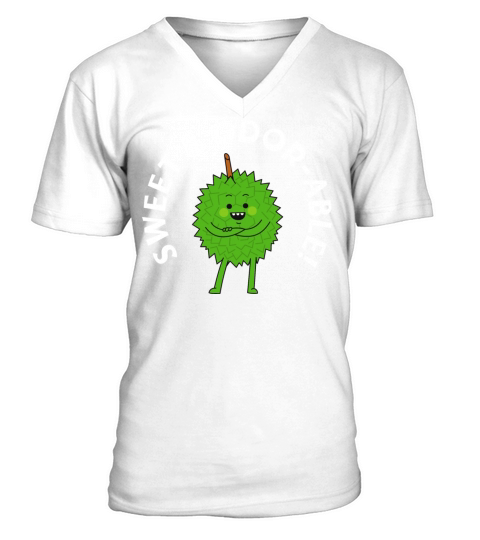Sweet and odorable Durian funny durian meme gift V-Neck T-shirt