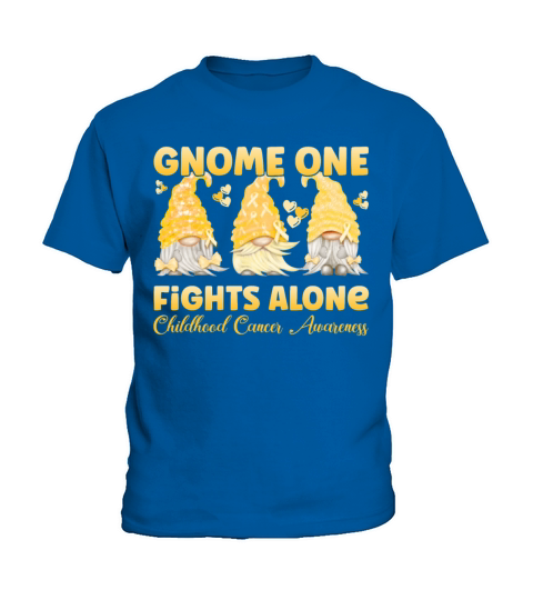 Gnome One Childhood Cancer Awareness Kids T-Shirt