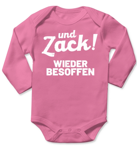Drinking Quote german Long Sleeve Baby One-Piece