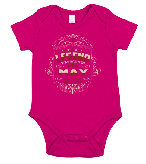A legend was born in May 2005 Short Sleeve Baby One-Piece