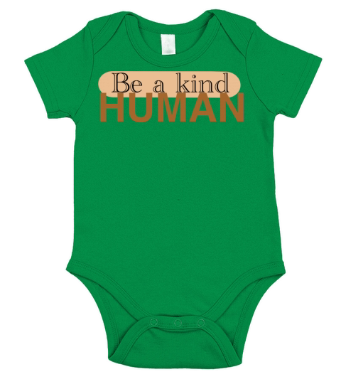 Be a kind human Short Sleeve Baby One-Piece