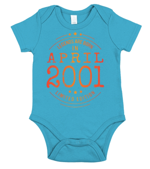 Birthday April 2001 Limited Edition Vintage Legend Short Sleeve Baby One-Piece