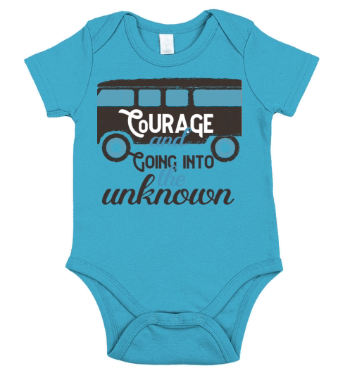 Courage and going to the unknown Short Sleeve Baby One-Piece