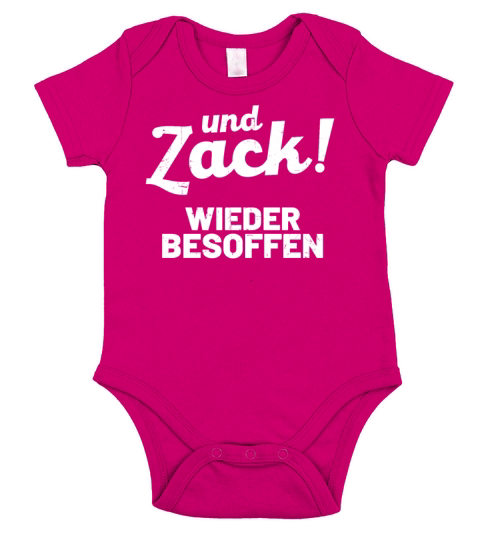 Drinking Quote german Short Sleeve Baby One-Piece
