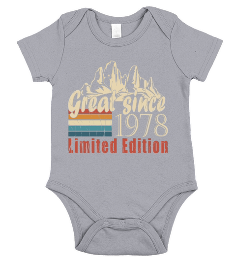 Legends were born in the 1978 vintage Short Sleeve Baby One-Piece