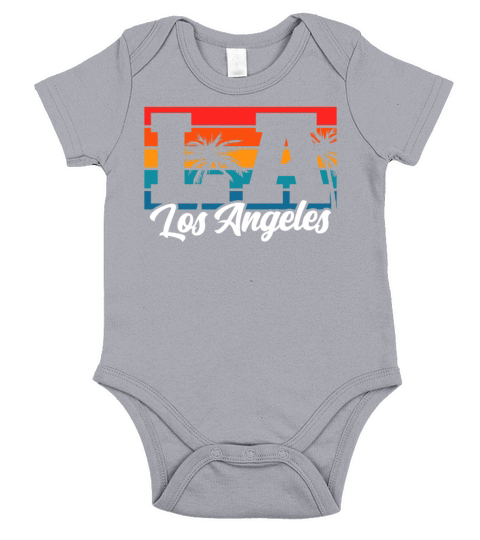 Los Angeles LA California Gift Short Sleeve Baby One-Piece