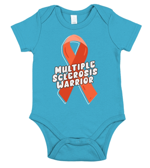Multiple Sclerosis Warrior Short Sleeve Baby One-Piece